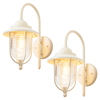 2 Pack of Ellen Outdoor Fishermans Style Wall Light - Ivory