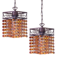 2 Pack of Flo Pendant Ceiling Light - Brushed Bronze