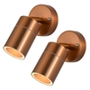 2 Pack of Kenn 1 Light Adjustable Outdoor Wall Light - Copper
