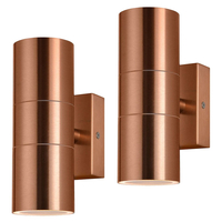 2 Pack of Kenn 2 Light Up and Down Outdoor Wall Light - Copper