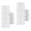 2 Pack of Kenn 2 Light Up and Down Outdoor Wall Light - White