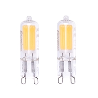 2 Pack of LED 2 Watt G9 Capsule Light Bulbs - Warm White