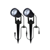 2 Pack of Sitka Outdoor 3 Watt Garden Spike Light Kit - Black