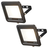 2 Pack of Stanley 30 Watt LED Slimline Outdoor Flood Light - Black