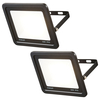 2 Pack of Stanley 50 Watt LED Slimline Outdoor Flood Lights - Black