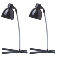 2 Pack of Timmy 1 Light Task Lamp - Black
