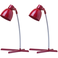 2 Pack of Timmy 1 Light Task Lamp - Red