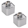 2 Pack of Track Adapter for Single Circuit Mains Track - Silver