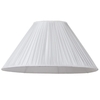 20 Inch Easy to Fit Shade with Small Pleats - Ivory