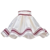 20 Inch Skirt Easy to Fit Shade with Red Stripe - Cream