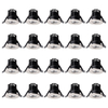 20 Pack of Integrated LED IP65 3000K Fixed Fire Rated Downlight - Brushed Chrome