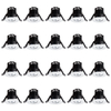 20 Pack of Integrated LED IP65 3000K Fixed Fire Rated Downlight - Chrome