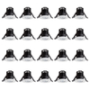 20 Pack of Integrated LED IP65 5000K Fixed Fire Rated Downlight - White