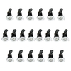 20 Pack of IP20 Fire Rated Recessed Downlighters with HAL Bulbs - White