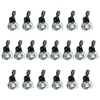 20 Pack of IP20 Fire Rated Recessed Downlighters with LED Bulbs - Chrome