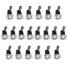 20 Pack of IP20 Fire Rated Recessed Downlighters with LED Bulbs - Satin Chrome