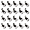 20 Pack of IP20 Fire Rated Recessed Downlighters with LED Bulbs - White
