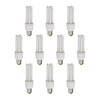 20 Watt E27 Edison Screw CFL Energy Saving Light Bulb - Warm White - 10 Pack