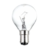25 Watt B15 Small Bayonet Cap Golf Ball Light Bulb - Clear