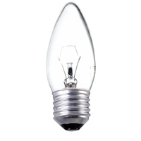 25 Watt ES E27 Edison Screw Candle Light Bulb - Clear