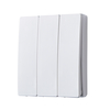 3 Gang Kinetic Push Switch - Matte White