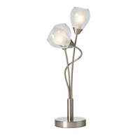 3 Light Table Lamp - Satin Nickel