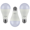 3 Pack of 17 Watt LED E27 Edison Screw 6400K Light Bulbs - Cool White