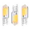 3 Pack of 2 Watt G9 COB LED Capsule Light Bulbs - Warm White