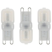 3 Pack of 2.5 Watt LED G9 Non-Dimmable Capsule Light Bulb - Natural White