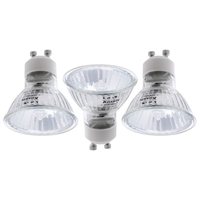 3 Pack of 28 Watt Halogen GU10 Light Bulb - Clear
