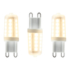 3 Pack of 3.5 Watt LED G9 Dimmable Light Bulbs - Cool White