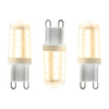 3 Pack of 3.5 Watt LED G9 Dimmable Light Bulbs - Warm White
