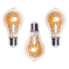 3 Pack of 4 Watt LED E27 Edison Screw Vintage Filament Light Bulb - Gold Tinted
