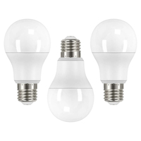3 Pack of 4.9 Watt LED E27 Edison Screw 4000K Light Bulbs - Cool White