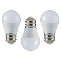 3 Pack of 4.9 Watt LED E27 Edison Screw 6500K Golf Ball Light Bulbs - Cool White