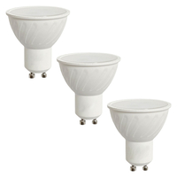 3 Pack of 5 Watt LED GU10 3000K Light Bulb - Warm White