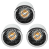 3 Pack of 5 Watt LED GU10 Anti Glare Cool White Dimmable Light Bulbs - Chrome