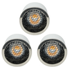 3 Pack of 5 Watt LED GU10 Anti Glare Cool White Dimmable Light Bulbs - Satin Chrome
