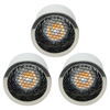 3 Pack of 5 Watt LED GU10 Anti Glare Warm White Dimmable Light Bulbs - Satin Chrome