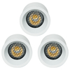 3 Pack of 5 Watt LED GU10 Anti Glare Warm White Dimmable Light Bulbs - White