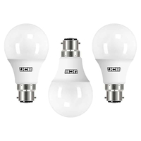 3 Pack of 8.5 Watt LED B22 Bayonet Cap 6500K Light Bulbs - Cool White
