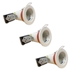 3 Pack of Fire Rated IP20 Rated Recessed Downlight - White