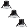 3 Pack of Integrated LED IP65 Cool White Fire Rated Bathroom Downlights - White