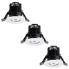 3 Pack of Integrated LED IP65 Warm White Fire Rated Bathroom Downlights - Chrome