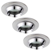 3 Pack of Nigel Bathroom Recessed Downlights - Chrome