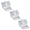 3 Pack of Outdoor Wall Security Floodlights - White