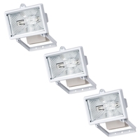 3 Pack of Outdoor Wall Security Floodlights - White