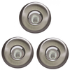 3 Pack of Penrith 1 Light Recessed Downlight - Brushed Chrome