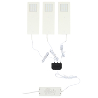 3 Pack Slimline Kitchen LED Under Cabinet Lighting Kit with Driver - White