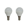 3 Watt E14 Small Edison Screw LED Golf Ball Light Bulb - Cool White - 2 Pack
